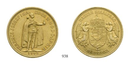 Ferenc József (1848-1916), 10 Korona, Au, 1902, Körmöcbánya