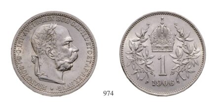 Ferenc József (1848-1916), 1 Krone, 1906, Wien
