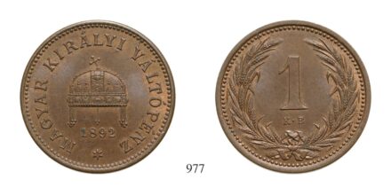 Ferenc József (1848-1916), 1 Fillér, Cu, 1892, Körmöcbánya