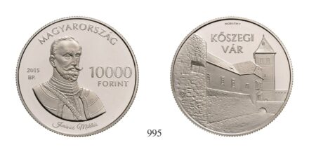 Magyar Köztársaság (1989-), 10000 Forint, Ag 925, 2015, Budapest - Kőszegi vár