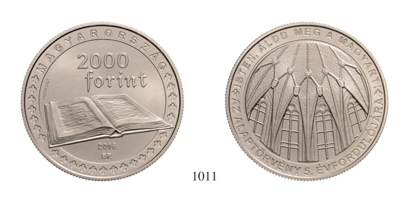 Magyar Köztársaság (1989-), 2000 Forint, Cu75Ni25, 2016, Budapest