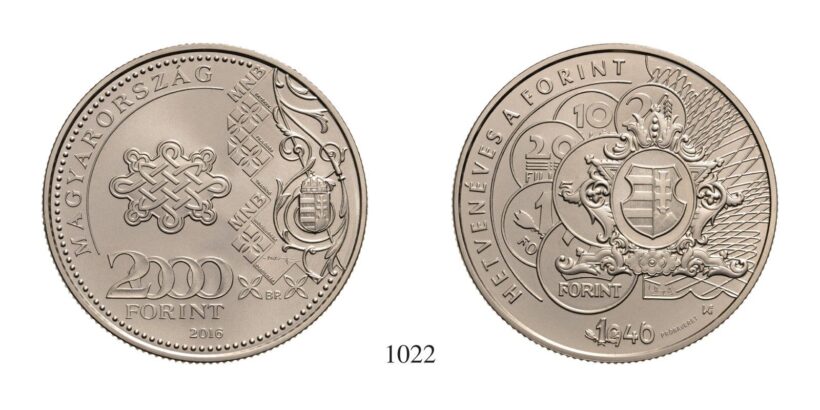 Magyar Köztársaság (1989-), 2000 Forint, Cu75Ni25, 2016, Budapest