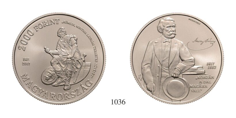 Magyar Köztársaság (1989-), 2000 Forint, Cu75Ni25, 2017, Budapest