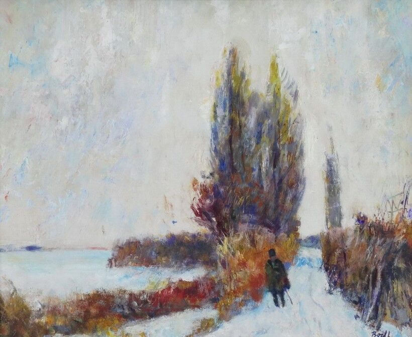 Bod László (1920 - 2001): Tél a Hortobágyon