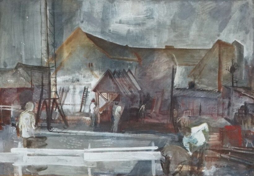 Fejér Csaba (1936 - 2002): Öntöde, 1962
