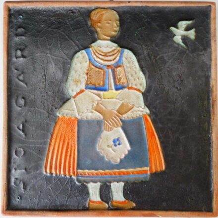 Gádor István (1891-1984): Galamb lánnyal, 1930-as évek