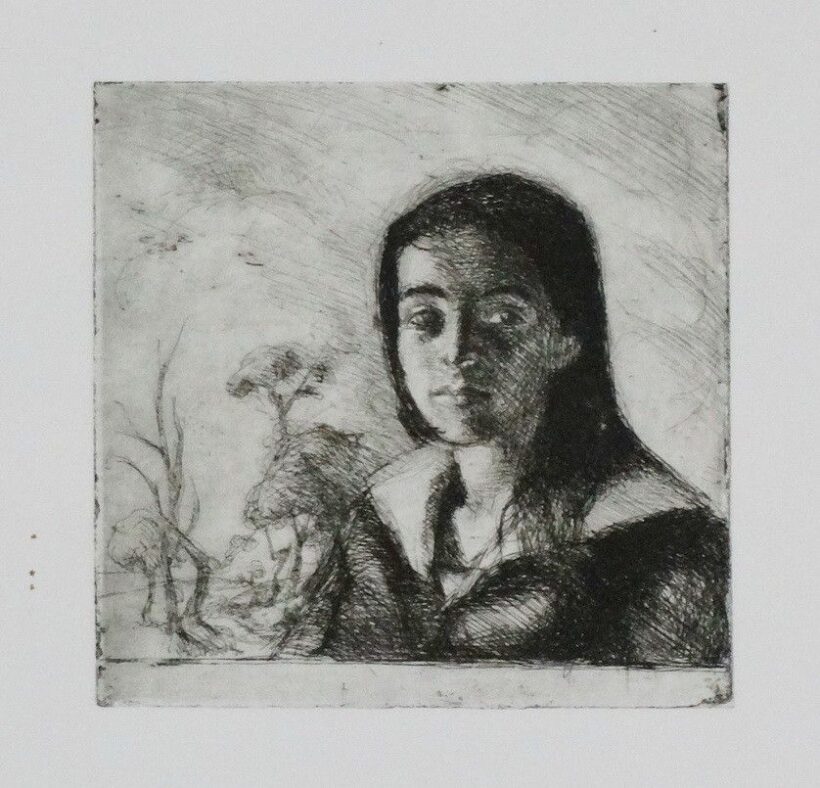 Istókovits Kálmán (1898 - 1990): Lány arckép, 1926