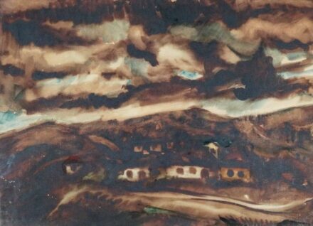 Varga Margit (1889 - 1966): Vihar előtt, 1954