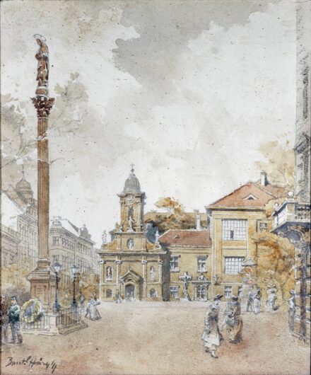 Háry Gyula (1864-1946): A Szent Rókus kápolna látképe