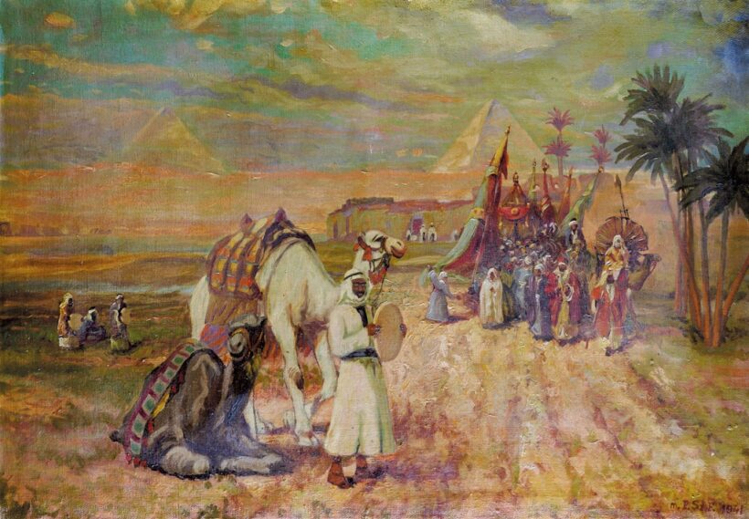 Magyar festő: Sivatagi jelenet, 1941