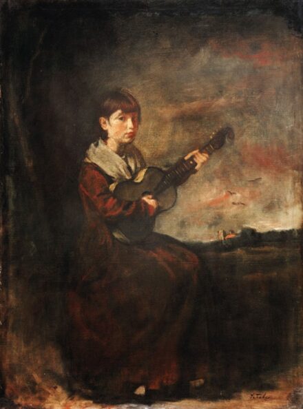 Szüle Péter (1886-1944): Gitározó