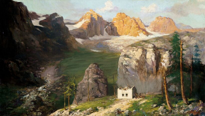 Kalmár János (1889-1959): Hegyvidéki táj, 1918