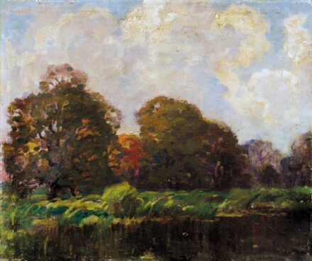 Bosznay István (1868-1944): "Tó partja Mikosdon" 1929