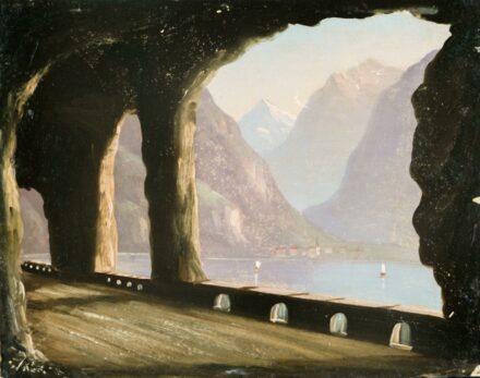 Schinzel, Reinhart (1879-1954): Az Axenstrasse Svájcban