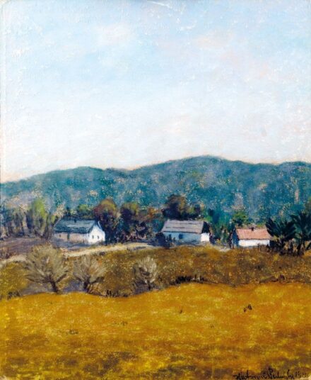 Hatvani - Perlusz Gyula (1896-1944): Falurészlet, 1934