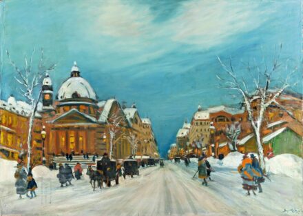 Berkes Antal (1874-1938): Téli utca