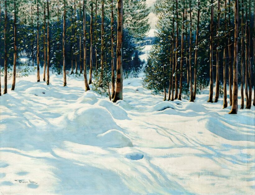Olgyai Viktor (1870-1929): Téli erdő
