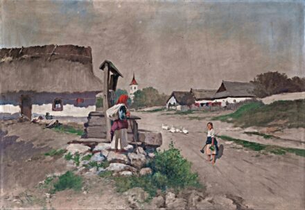 Neogrády Antal (1861-1942): Beszélgetők a kútnál