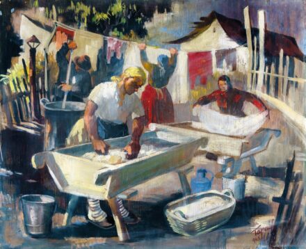Tápay Lajos (1900-1964): Nagymosás, 1945