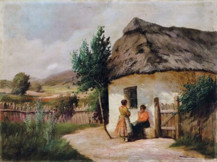 Ács Ágoston (1889-1947): Falusi udvaron