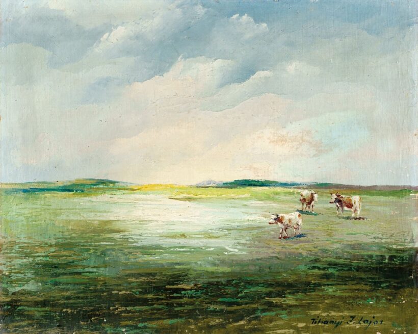 Tihanyi János Lajos (1892-1957): Alföldi legelőn