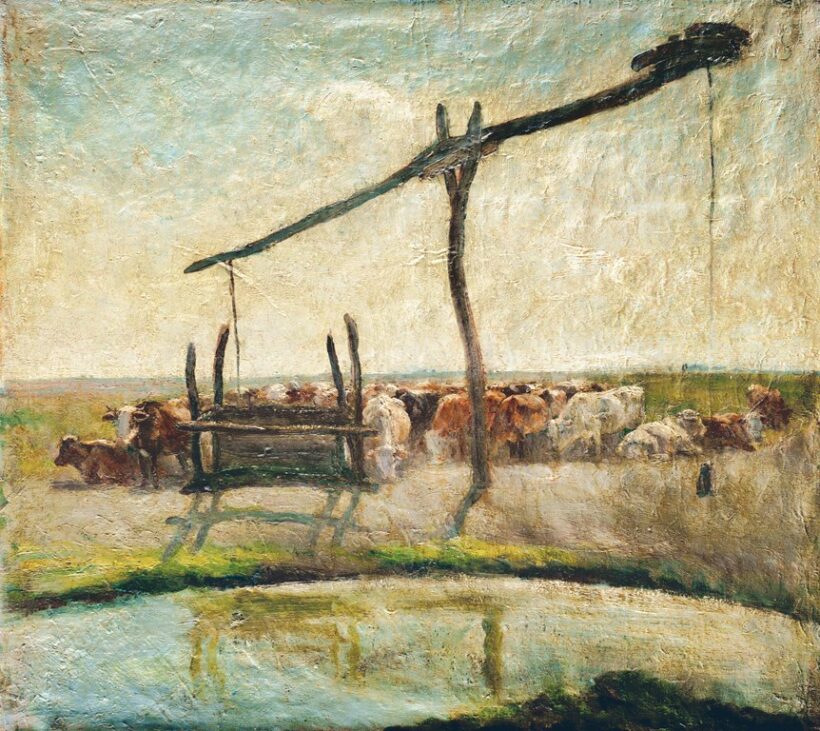 Chiovini Ferenc (1899-1981): Gémeskútnál, 1930