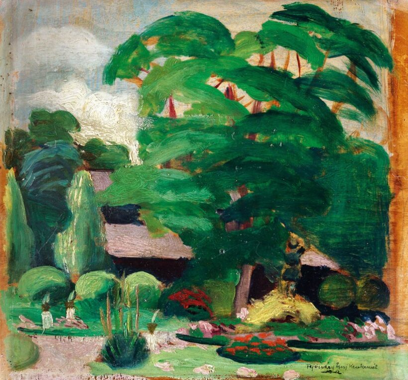 Fejérváry Erzsi, (Körmendi-Frimm Jenőné) (1986-1980): Kecskeméti parkrészlet, 1912
