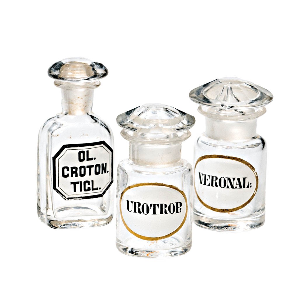 Patikaüveg dugóval, 3 db