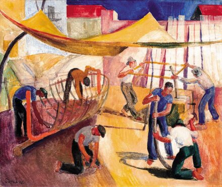 Patkó Károly (1895-1941):Hajóácsok, 1929