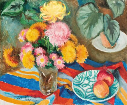 Benkhard Ágost (1882-1961):Őszirózsás csendélet, 1959