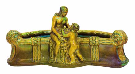 Zsolnay:Art-deco asztalközép, Zsolnay, 1900