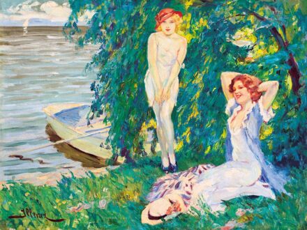 Illencz Lipót (1882-1950):Lányok a folyóparton