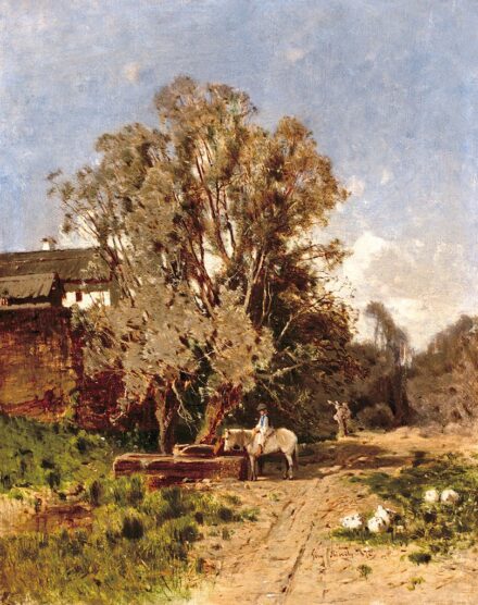 Mészöly Géza (1844-1887):Itató csikós, 1872