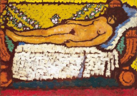 Rippl-Rónai József (1861-1927):Pihenő Fenella
(Fenella a díványon), 1911
