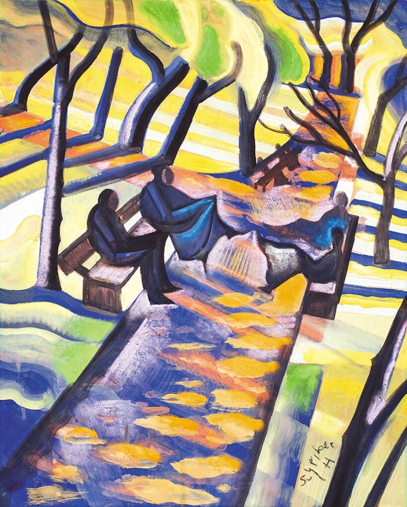 Scheiber Hugó (1873-1950):Ligetben