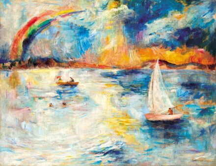 Iványi Grünwald Béla (1867-1940):Fények a Balatonon, 1933