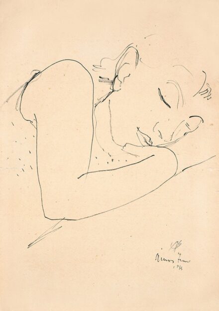 Ámos Imre (1907-1944):Manci alszik, 1933