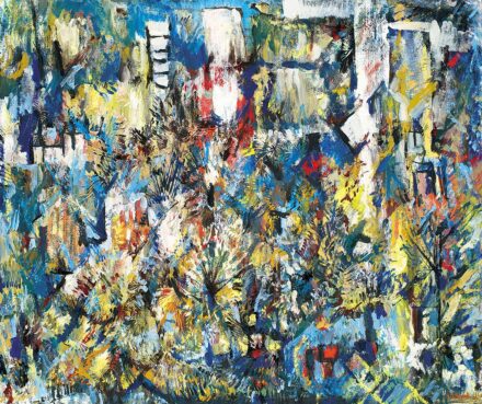 Rozsda Endre (1913-1999):Kompozíció, tájkép, 1960-as évek eleje