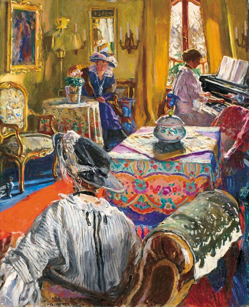 Perlmutter Izsák (1866-1932):Szalon (Intérieur), 1910-es évek