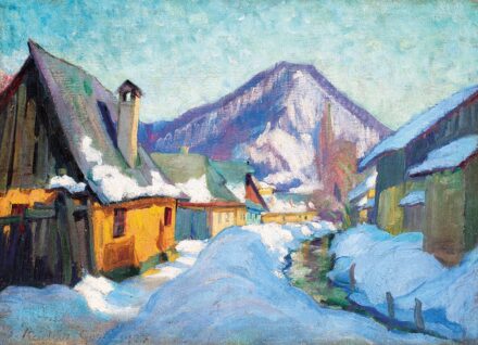 Kádár Géza (1878-1952):Havas táj, 1937