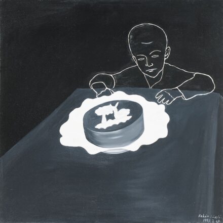 Fehér László (1953):Fiú tortával, 1997
