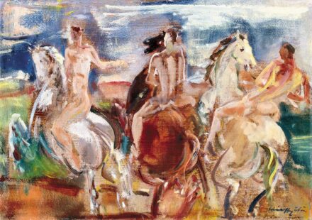 Márffy Ödön (1878-1959):Három lovas, 1940-es évek első fele