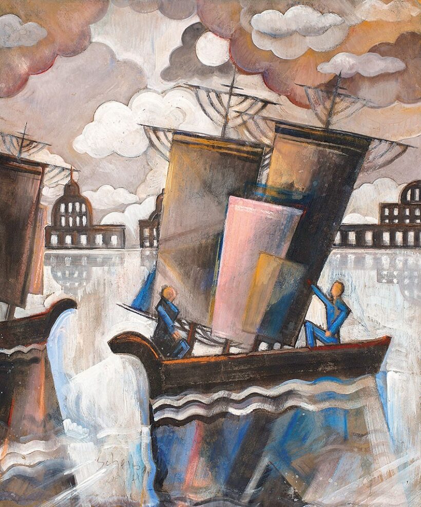 Scheiber Hugó (1873-1950):Vitorlások