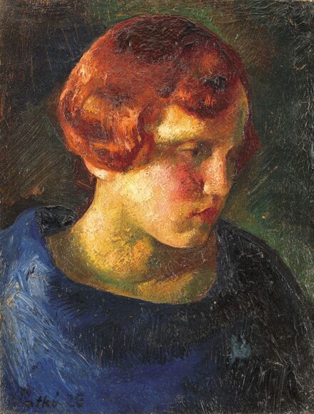 Patkó Károly (1895-1941):Bubifrizurás lány, 1926