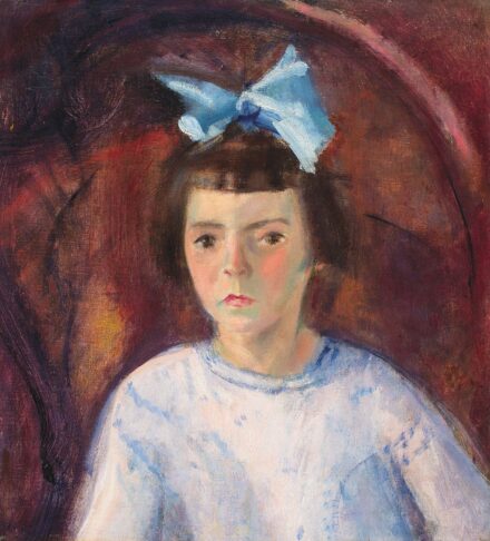 Márffy Ödön (1878-1959):Kislányportré (Hacker Erzsike portréja), 1952 körül