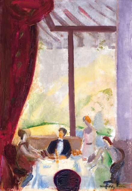 Márffy Ödön (1878-1959):Asztalnál ülő társaság, 1930 körül