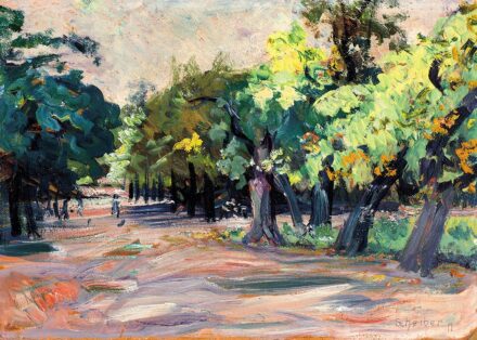 Scheiber Hugó (1873-1950) ???:Parkrészlet
