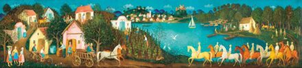 Pekáry István (1905-1981):Ősz (Vadászat, Szüret), 1960-as évek
