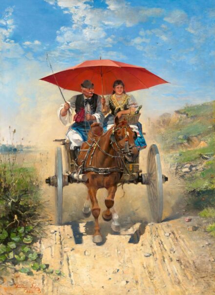 Kubányi Lajos: A piros napernyő, 1893