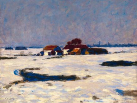 Koszta József: Téli fények (Tanya télen), 1920-as évek